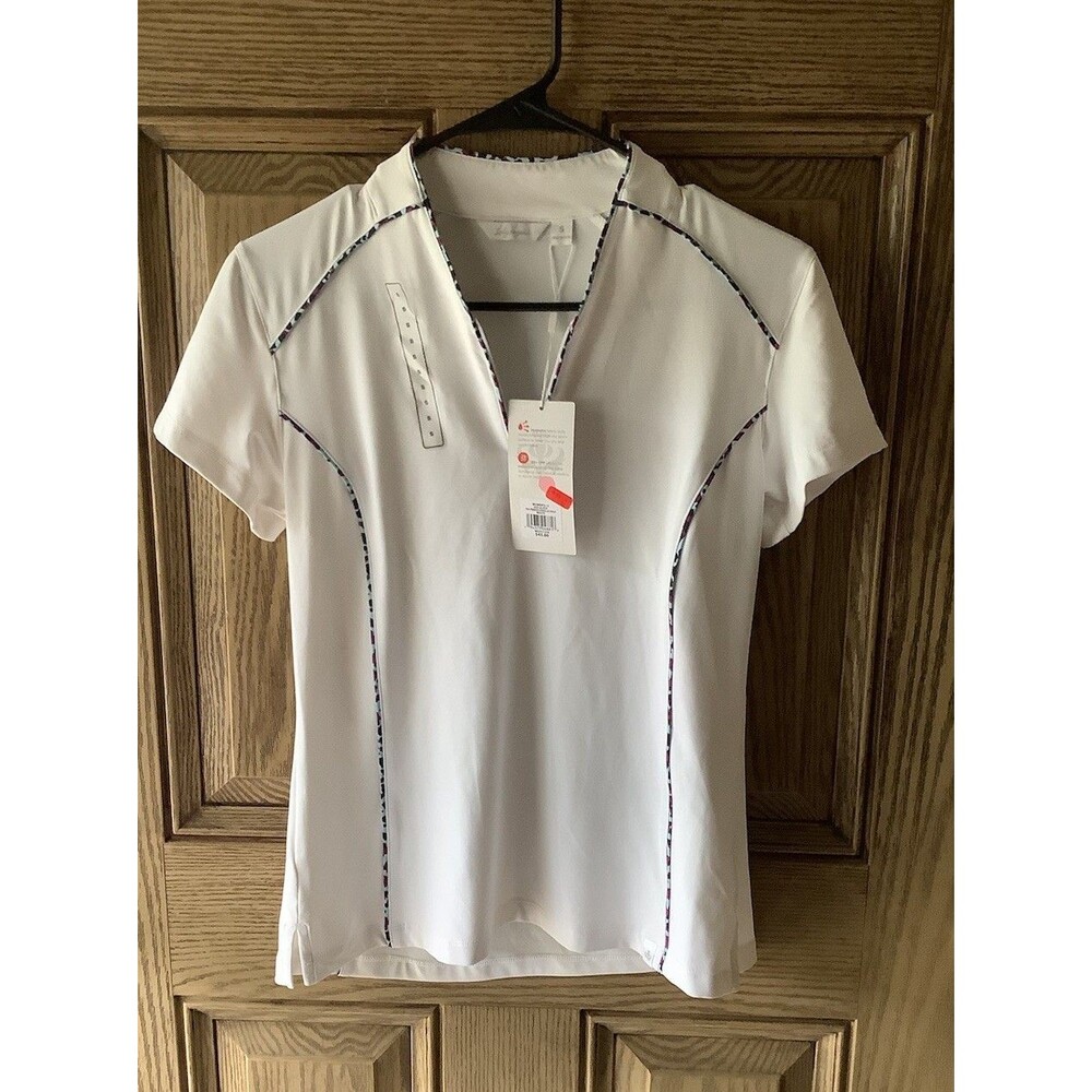 NWT Lady Hagan Quarter Zip White Golf Pullover Size S